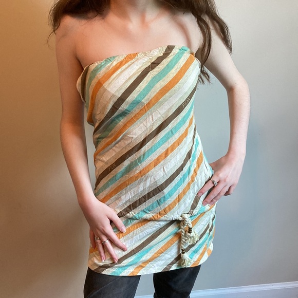 Fox girls strapless top, medium - Picture 1 of 11